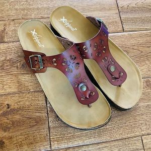 X Appeal sandals never worn size 9